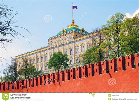 Moscow Kremlin The Big Kremlin Palace Stock Image Image Of