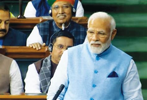 Pm Modi Wears Blue ‘sadri Jacket Made Of Recycled Plastic Bottles