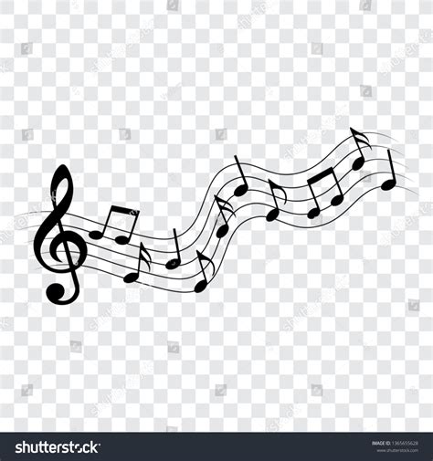 Music Notes Symbols Vector Illustration เวกเตอร์สต็อก ปลอดค่า