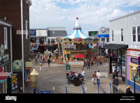 Pier 39 Carousel San Francisco California Stock Photo Alamy