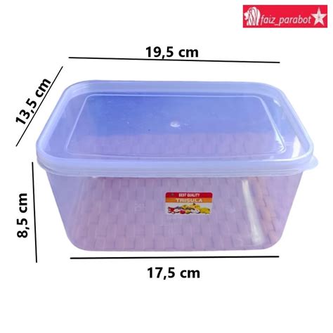 Jual Food Box 1800ml Plastik Kotak Makan 1800 Ml Toples Kmp