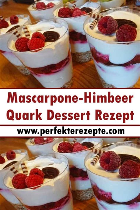 Mascarpone Himbeer Quark Dessert Rezept Schnelle Und Einfache Rezepte