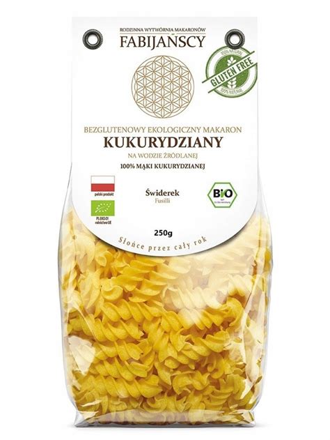 BIO MAKARON BEZGLUTENOWY KUKURYDZIANY ŚWIDER 250G 11097562262