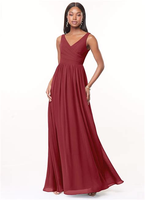 Pomegranate Azazie Keyla Bridesmaid Dresses Azazie