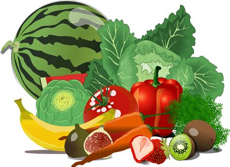 Healthy Food Clipart Nutritious And Vibrant Food Illustrations