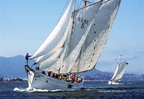 Pilot Schooner Wander Bird Rounds Cape Horn Off Center Harbor