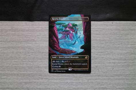 Ketria Triome Full Art Ikoria Lair Of Behemoths Iko Hologram Mtg Proxy