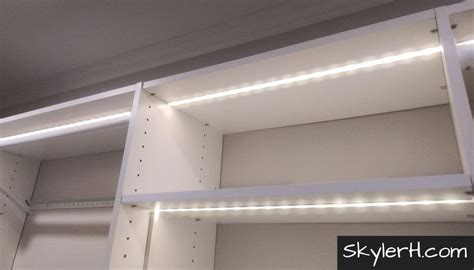 Upgrade Your Shelves With Built In Led Lighting Closet Lighting Diy Led Shelf Lighting Led