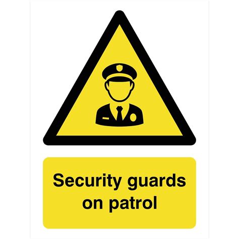 Security Guards on Patrol Sign | Seguridad