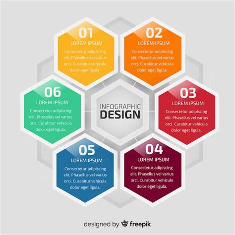 Modèle D infographie Moderne Avec Style Coloré Vecteur Gratuite