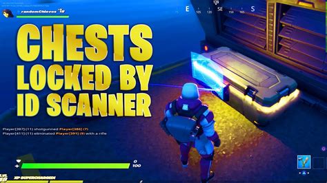 Scanning Henchman Open Chests Locked By An ID Scanner Fortnite Season