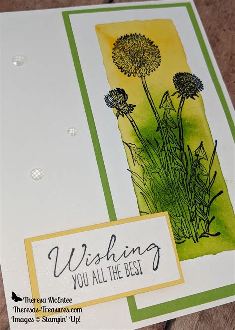 Watercoloring With Garden Wishes By Stampin Up® Theresas Treasures Paper Crafts