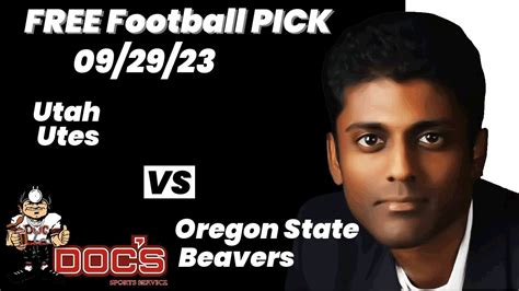 Free Football Pick Utah Utes Vs Oregon State Beavers Prediction 9 29