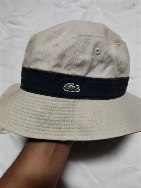 Vintage Lacoste Reversible Bucket Hat Mens Fashion Watches