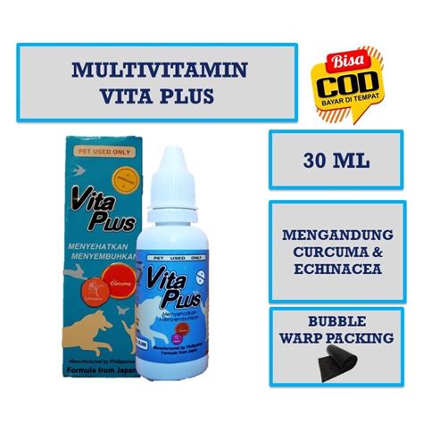 Jual Vitamin Kucing Anjing Kelinci Multi Vitamin Vitaplus Ml Vita