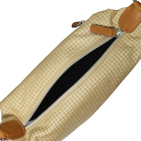 Daniella Belsac Cognac Beige Skuldertaske I Skind Med Fast Bund Og