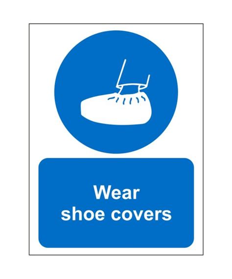 Wear Shoe Covers Sign Adva