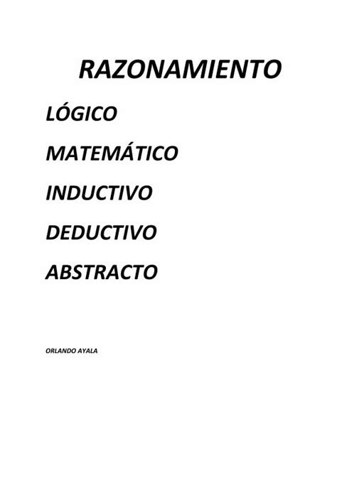 PDF Razonamiento Lógico Matemático DOKUMEN TIPS