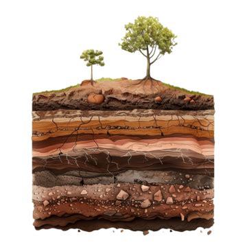 Soil Layer Infographic Earth Geology Formation Soil Layers