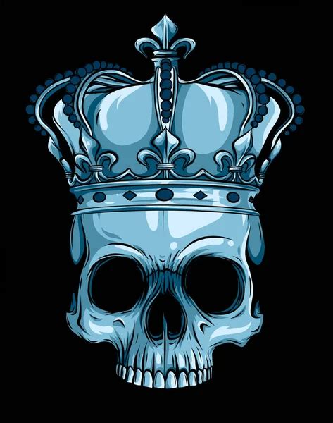 Skull And Crown Vector Images Depositphotos