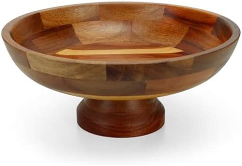 Amazon Nicelemon Wooden Fruit Bowl For Kitchen Counter 12 Inch