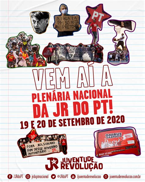 Convocatória Plenária Nacional da JRdoPT de 2020 Juventude Revolução