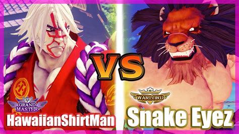 SFV CE HawaiianShirtMan Zeku Vs Snake Eyez Alex FT2 YouTube