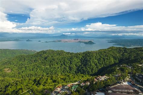 Tagaytay Cavite Philippines Aerial View Of Taal Volcano And Lake As