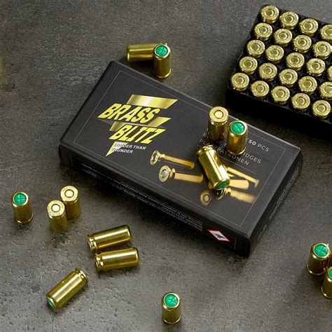 Pobjeda Brass Blitz Knallpatronen 9mm P A K 50 Stück Messinghülse kaufen