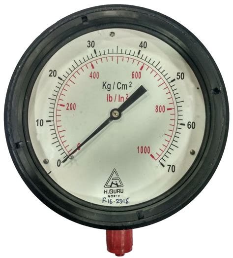 Inch Mm H Guru Mm Weatherproof Pressure Gauge Bottom Back