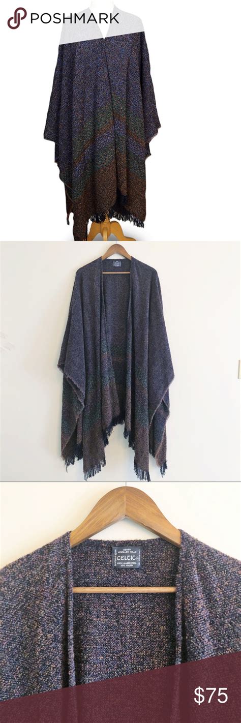 Kerry Woolen Mills Celtic Ruana Wrap Ruana Wrap Ruana Woolen Mills