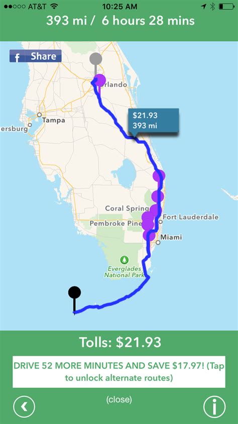 Toll Roads Map Florida Interactive Map