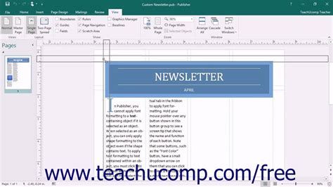 Publisher 2016 Tutorial Using The Rulers Microsoft Training Youtube