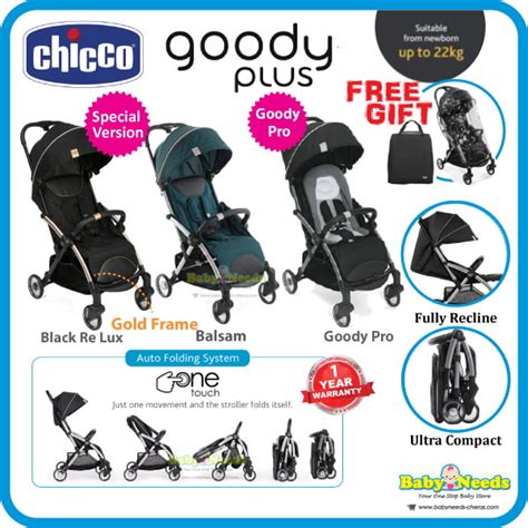 Chicco Goody Plus Pro Auto Fold Compact Stroller Baby Needs Online