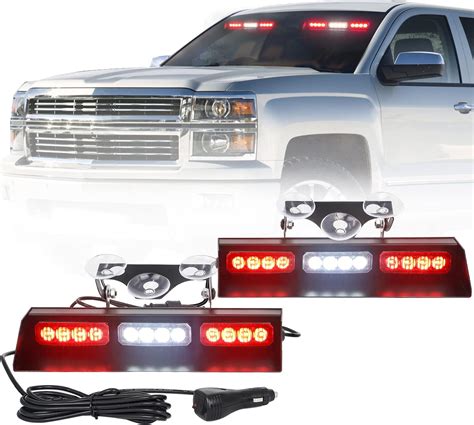 Amazon XRIDONSEN Emergency Dash Traffic Advisor Strobe Lights Bar