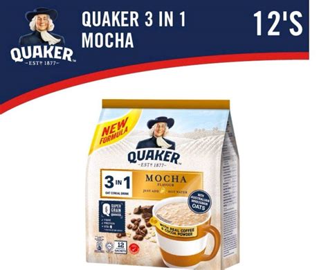 Quaker Oat Cereal Drink In Mocha S X G Lazada