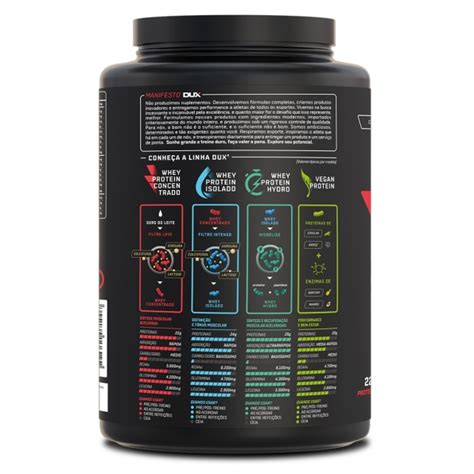 Whey Protein Concentrado Chocolate 900g Dux Nutrition Enutri Dietas