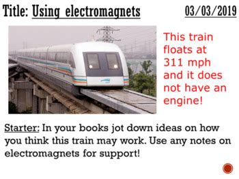 Uses Of Electromagnets Complete Lesson By Dr MN TpT