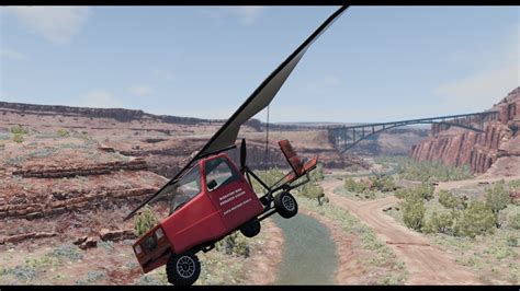 Testing Beamng Flying Car Mods Beamng Drive Youtube