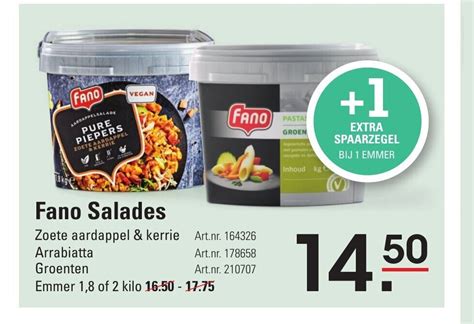 Fano Salades Emmer Of Kilo Aanbieding Bij De Kweker