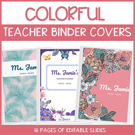 Teacher Planner Templates Editable Teacher Binder Google Excel The