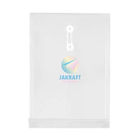 Jual 12 Pcs Map Amplop Tali Plastik KNK Folio FC F4 Putih Clear