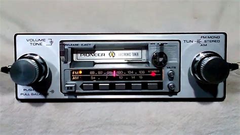 Vintage Pioneer Ke 2100 Amfm Cassette Car Stereo 3 Supertuner Youtube