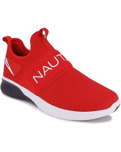 Red Nautica Sneakers For Men Lyst