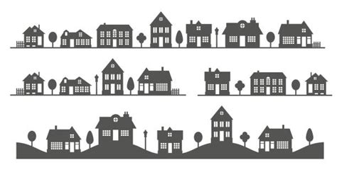 Country Skyline Silhouette Illustrations Royalty Free Vector Graphics