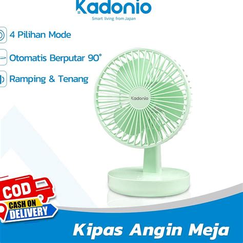 Jual Lebih Laris Kadonio Kipas Angin Meja Mini Portable Fan Roda