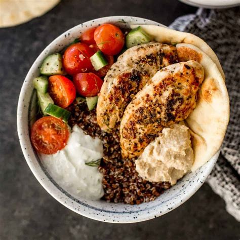 Mediterranean Chicken Quinoa Bowl