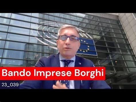 Bando Imprese Borghi Youtube