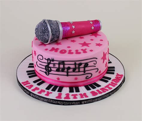 Pink Microphone Cake Music Cakes Music Birthday Cakes Music Cake