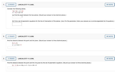 Solved Points Larcalcet My Notes Consider The Chegg